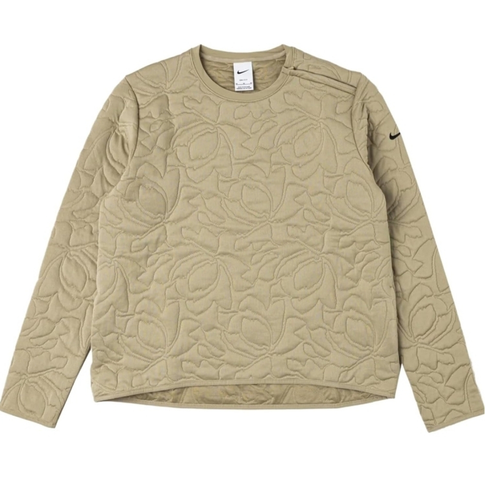 Nike Beige Quilted Sweatshirt